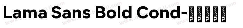 Lama Sans Bold Cond字体转换
